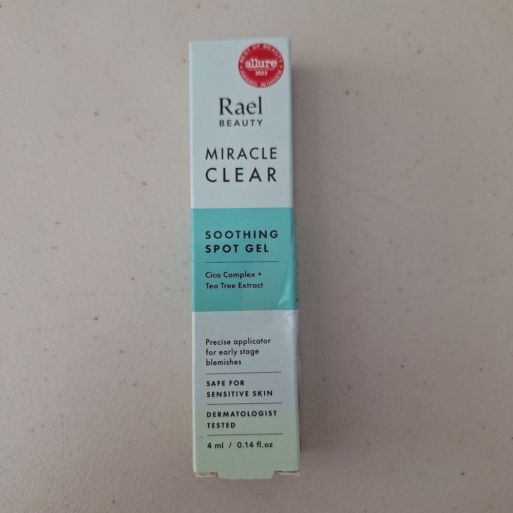 Rael Acne Spot Treatment Miracle Clear Soothing Spot Gel 4ml/.14 fl. oz, New